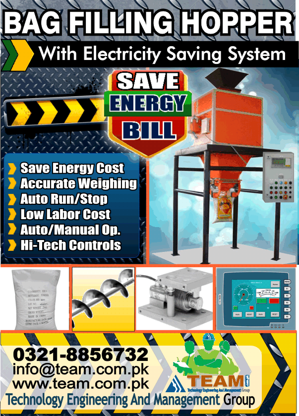Automatic Filling Hopper with Energy Saving System