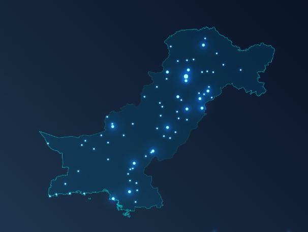 Pakistan site audit coverage map